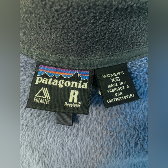 Vintage Women’s Patagonia R2 Regulator Polartec Fleece Jacket Size XS Blue - Picture 8 of 8